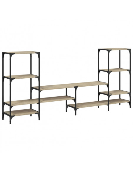 Mobile Porta TV Rovere Sonoma 206,5x28,5x95cm Legno Multistrato