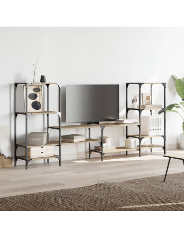 Mobile Porta TV Rovere Sonoma 206,5x28,5x95cm Legno Multistrato