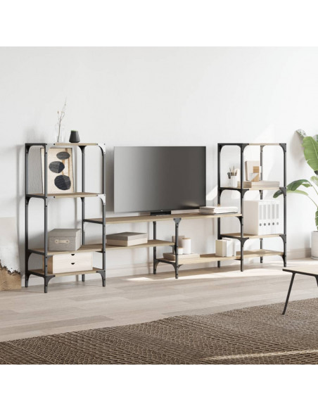 Mobile Porta TV Rovere Sonoma 206,5x28,5x95cm Legno Multistrato
