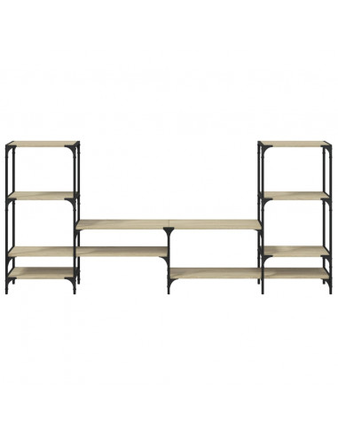 Mobile Porta TV Rovere Sonoma 206,5x28,5x95cm Legno Multistrato