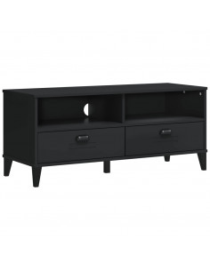 Mobile Porta TV VIKEN Nero in Legno Massello di Pino 2