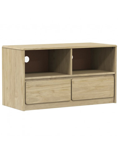 Mobile TV SAUDA Rovere 99x43x55 cm in Legno Massello di Pino