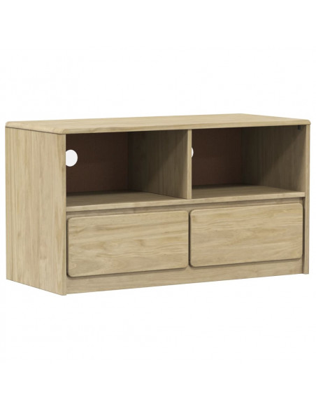 Mobile TV SAUDA Rovere 99x43x55 cm in Legno Massello di Pino