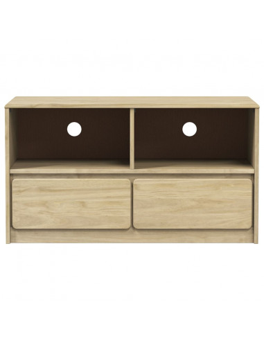 Mobile TV SAUDA Rovere 99x43x55 cm in Legno Massello di Pino