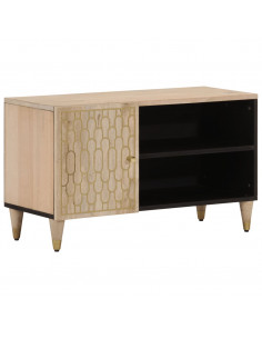 Mobile Porta TV 80x31x46 cm in Legno Massello di Mango 2