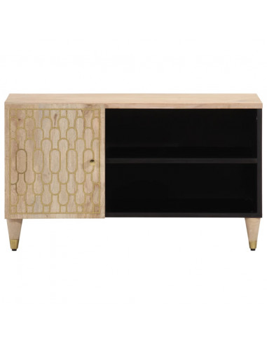 Mobile Porta TV 80x31x46 cm in Legno Massello di Mango