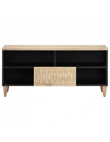 Mobile Porta TV 100x33x46 cm in Legno Massello di Mango