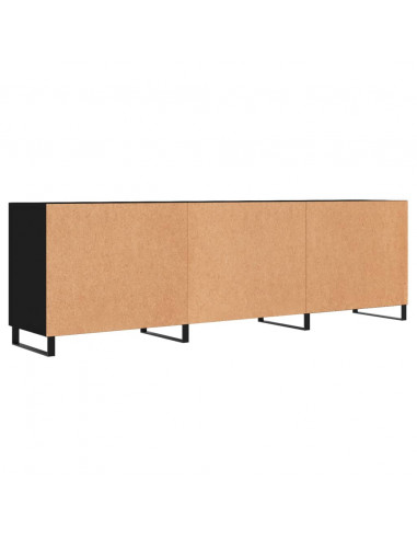 Mobile Porta TV Nero 150x30x50 cm in Legno Multistrato