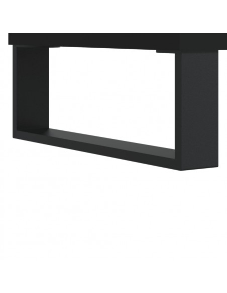 Mobile Porta TV Nero 150x30x50 cm in Legno Multistrato