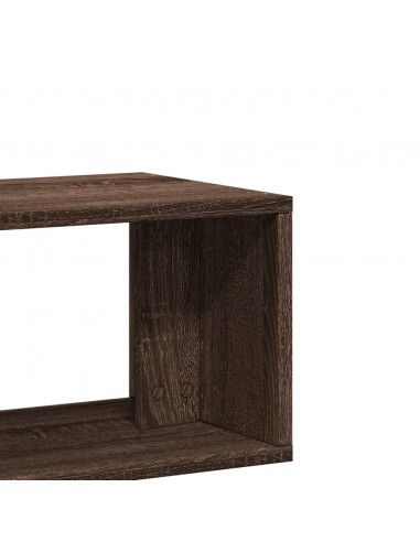 Mobili TV 2 pz Rovere Marrone 75x30x50 cm in Legno Multistrato