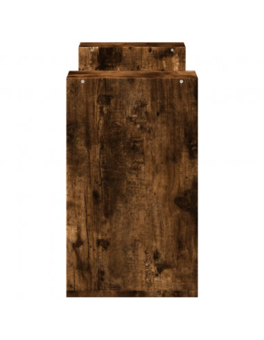 Mobili TV 2 pz Rovere Fumo 75x30x50 cm in Legno Multistrato