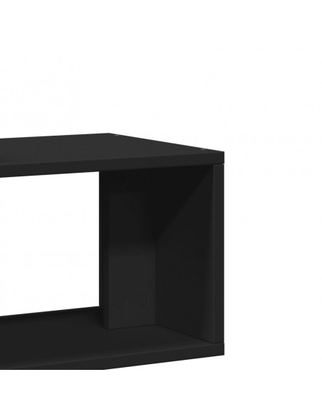 Mobili Porta TV 2 pz Neri 75x30x50 cm in Legno Multistrato