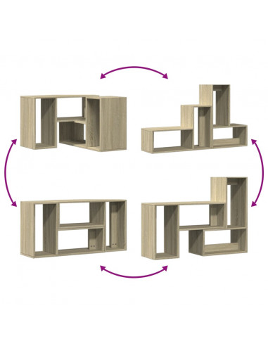 Mobili TV 2 pz Rovere Sonoma 75x30x50 cm in Legno Multistrato