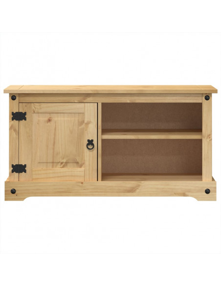 Mobile Porta TV Corona 100x37x52 cm in Legno Massello di Pino