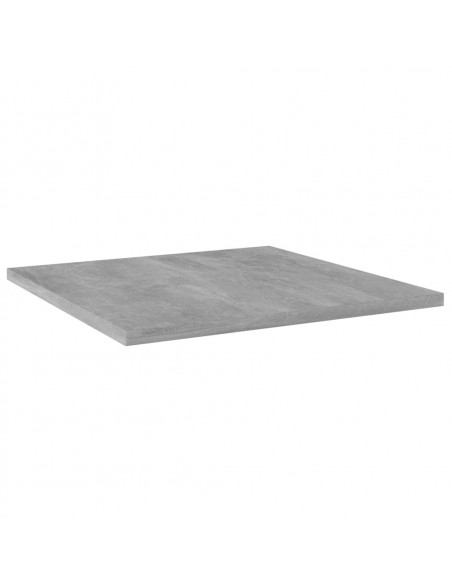 Ripiani per Libreria 8pz Grigio Cemento 40x40x1,5cm Multistrato