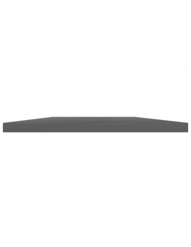 Ripiani per Libreria 8pz Grigio Lucido 40x40x1,5cm Multistrato