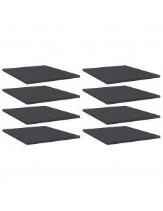 Ripiani per Libreria 8pz Grigi 40x50x1,5cm in Legno Multistrato 2