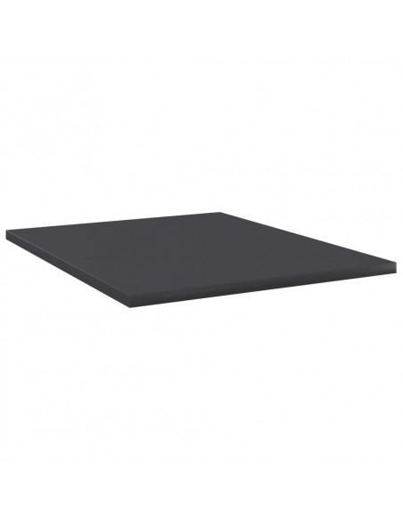 Ripiani per Libreria 8pz Grigi 40x50x1,5cm in Legno Multistrato