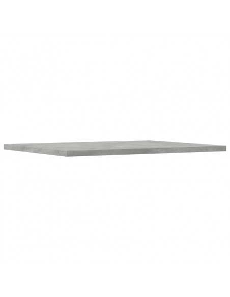Ripiani per Libreria 8pz Grigio Cemento 40x50x1,5cm Multistrato