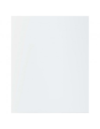 Ripiani per Libreria 8pz Bianco Lucido 40x50x1,5cm Multistrato