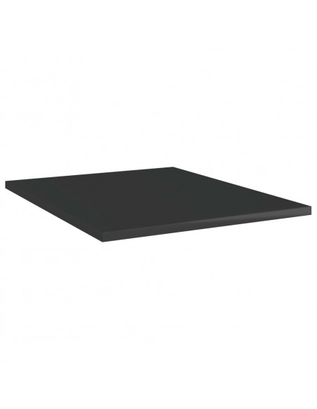 Ripiani per Libreria 8pz Nero Lucido 40x50x1,5cm Multistrato