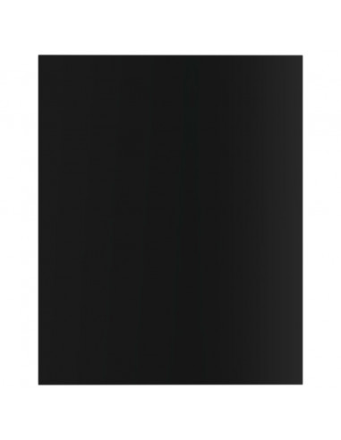 Ripiani per Libreria 8pz Nero Lucido 40x50x1,5cm Multistrato