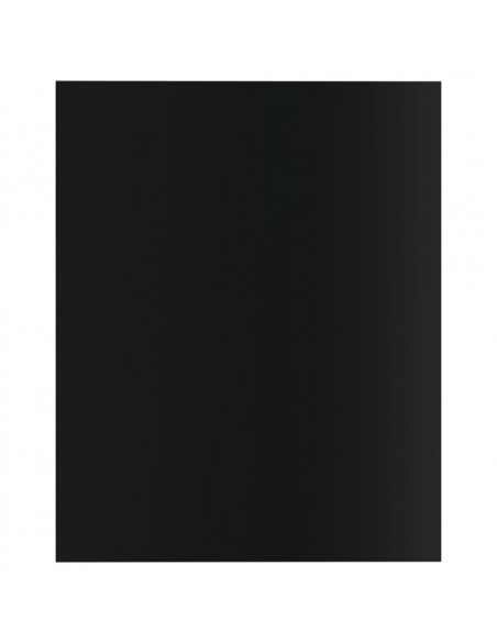 Ripiani per Libreria 8pz Nero Lucido 40x50x1,5cm Multistrato