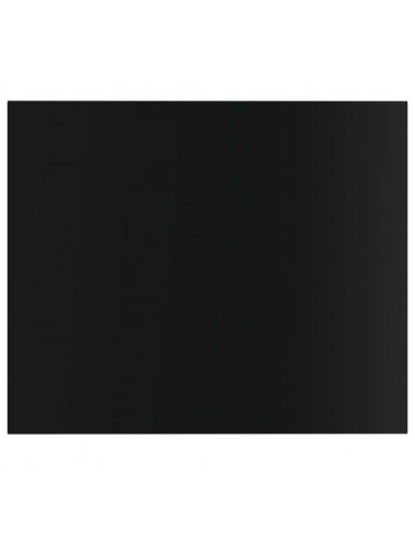 Ripiani per Libreria 8pz Nero Lucido 60x50x1,5cm Multistrato