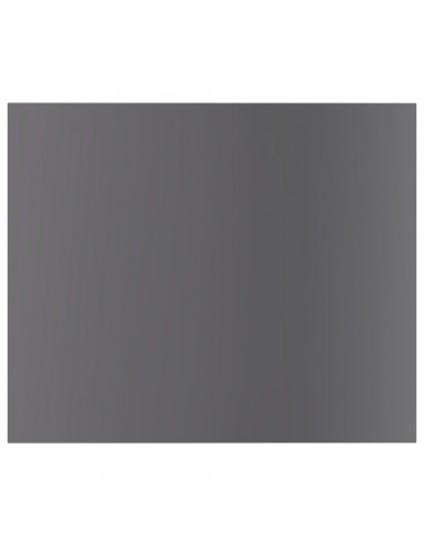 Ripiani per Libreria 8pz Grigio Lucido 60x50x1,5cm Multistrato