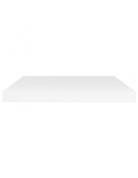 Ripiani per Libreria 4 pz Bianco Lucido 40x20x1,5cm Multistrato