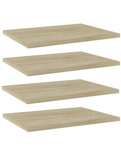 Ripiani per Libreria 4pz Rovere Sonoma 40x30x1,5cm Multistrato 2