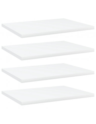 Ripiani per Libreria 4pz Bianchi 40x30x1,5 cm Legno Multistrato