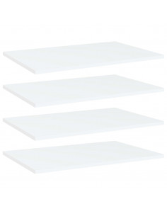Ripiani per Libreria 4pz Bianchi 60x40x1,5 cm Legno Multistrato 2