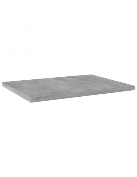 Ripiani per Libreria 4pz Grigio Cemento 40x30x1,5cm Multistrato