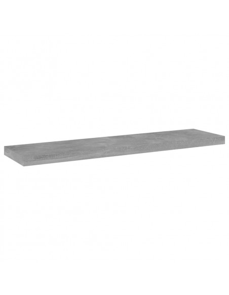 Ripiani per Libreria 4pz Grigio Cemento 40x10x1,5cm Multistrato