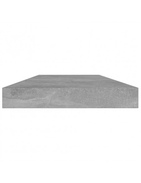 Ripiani per Libreria 4pz Grigio Cemento 40x10x1,5cm Multistrato