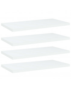 Ripiani per Libreria 4pz Bianchi 40x20x1,5 cm Legno Multistrato 2
