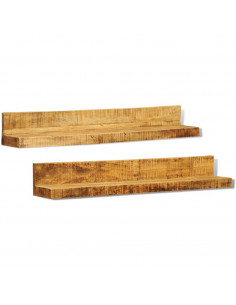 Mensole a muro in legno massiccio 2 articoli 2