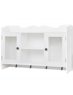 Mobile Pensile in MDF Porta DVD/Libri/Bicchieri 2