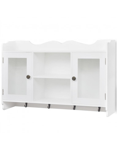 Mobile Pensile in MDF Porta DVD/Libri/Bicchieri