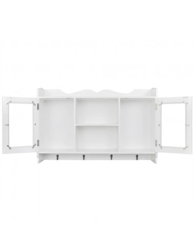 Mobile Pensile in MDF Porta DVD/Libri/Bicchieri