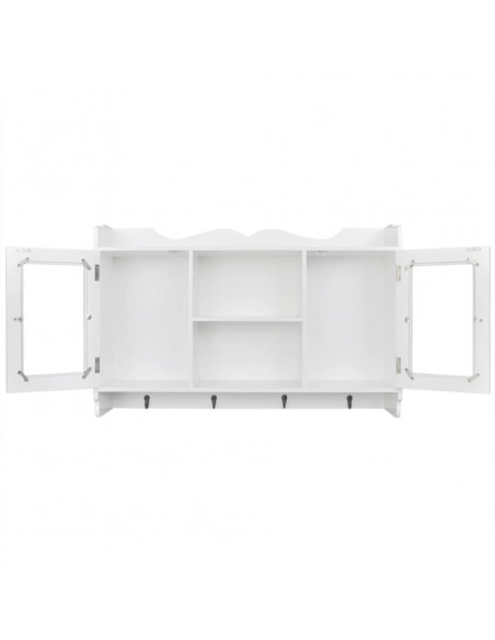 Mobile Pensile in MDF Porta DVD/Libri/Bicchieri