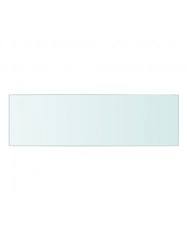 Mensola in Vetro Trasparente 50x15 cm