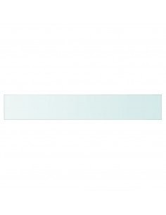 Mensola in Vetro Trasparente 80x12 cm 2