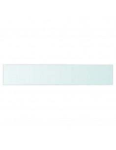 Mensola in Vetro Trasparente 80x15 cm 2