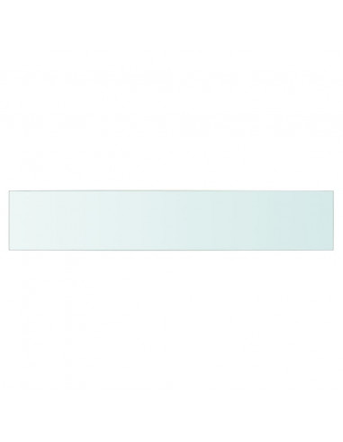 Mensola in Vetro Trasparente 80x15 cm