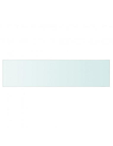 Mensola in Vetro Trasparente 80x20 cm