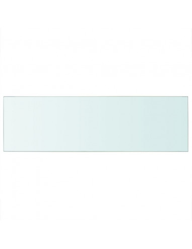 Mensola in Vetro Trasparente 80x25 cm