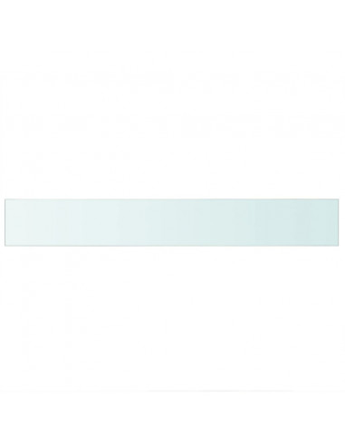 Mensola in Vetro Trasparente 90x12 cm