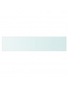 Mensola in Vetro Trasparente 90x20 cm 2